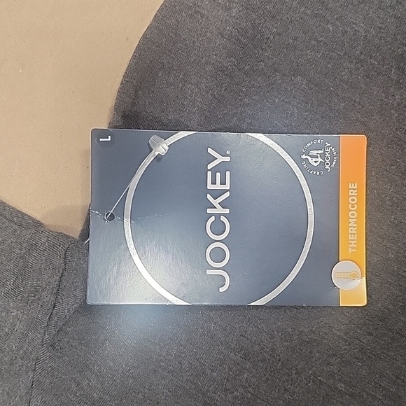 Jockey, Size L, Dark Gray Jersey Knit Stretch Long Sleeve Tee.  NEW with Tags - Picture 10 of 11